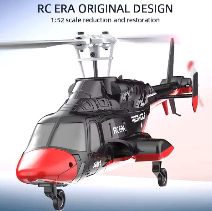 ERA A61 ブラック + レッド ホビーラジコンヘリ