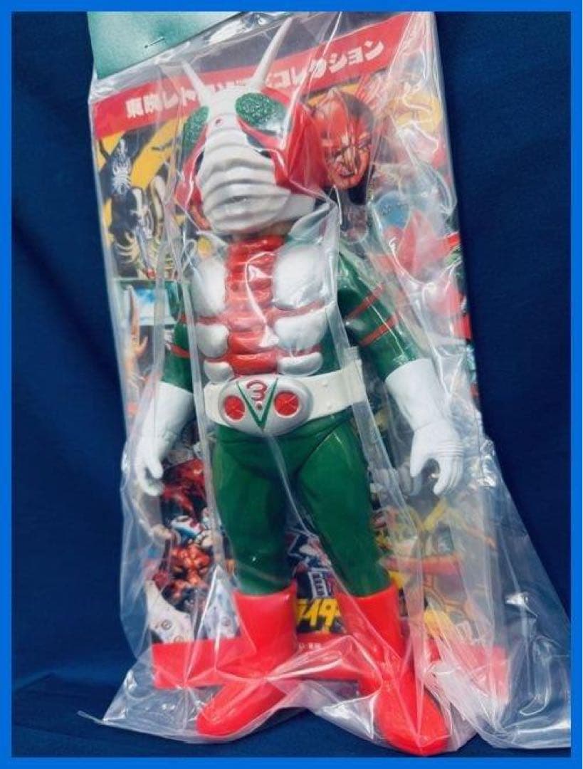 ★メディコムトイ　東映レトロソフビ　仮面ライダーV3（ビニールマフラー版）新品★