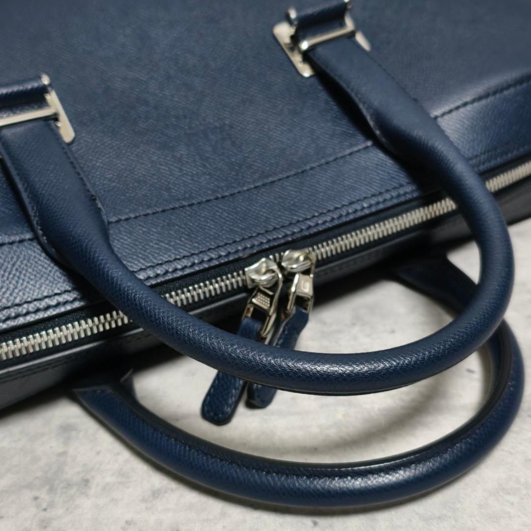 【極美品】dunhill ダンヒル カドガン ブリーフケース ネイビー