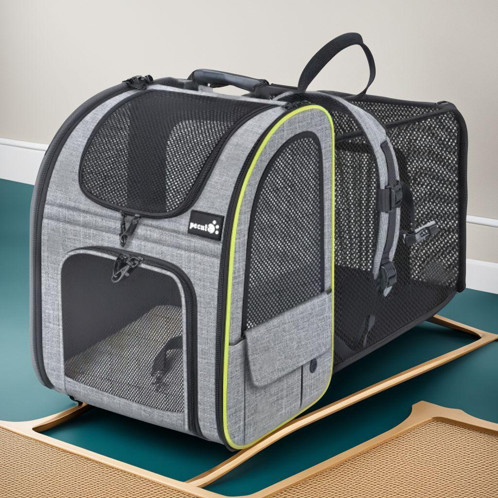 拡張可能 キャリーバッグ バッグ ペット 2WAY