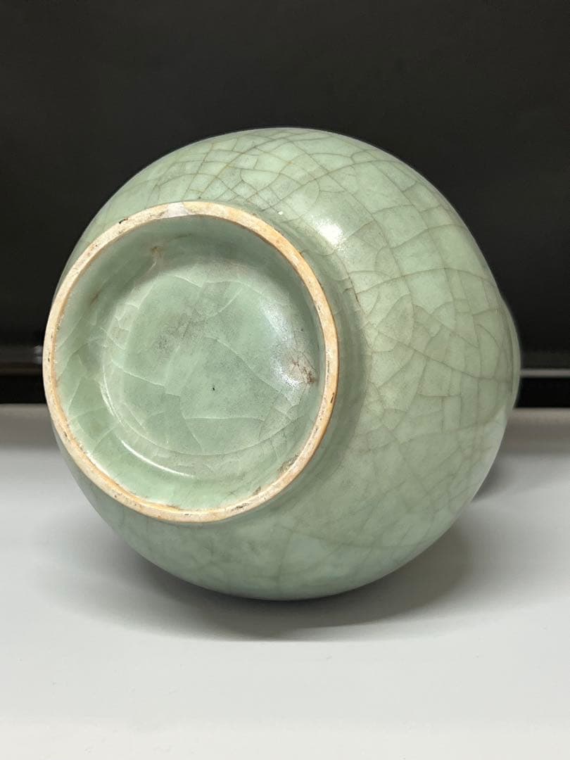 古美術　中国　宋時代 龍泉窯瓢箪花瓶 Y-003