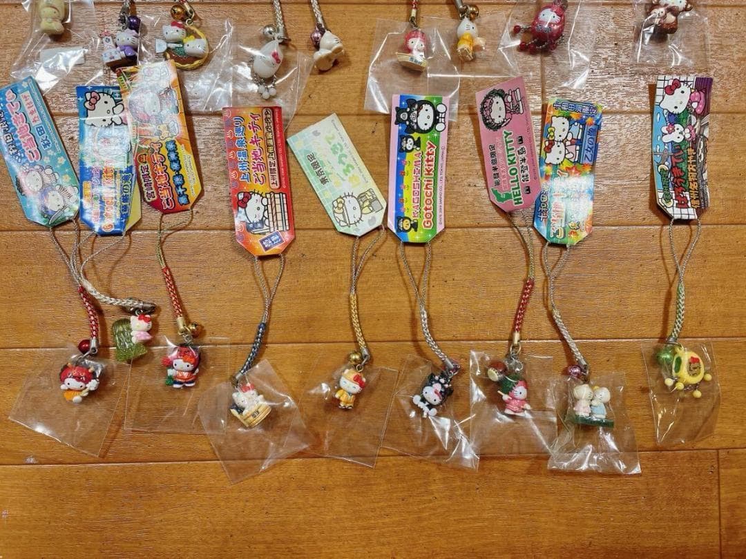 ご当地キティ ハローキティ 根付 ストラップ 大量 まとめ 113個 廃盤