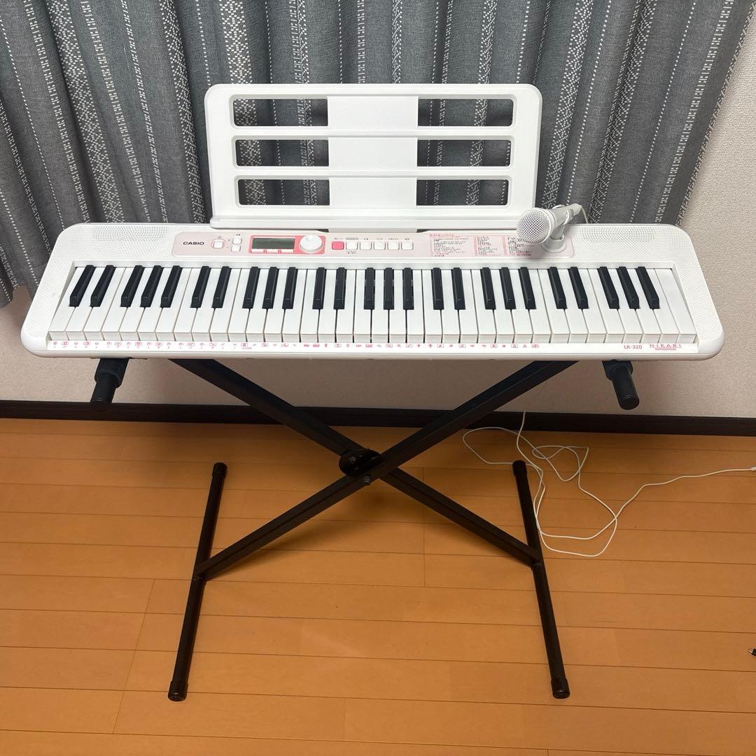 Casiotone 光ナビゲーションキーボード LK-320 +専用スタンド