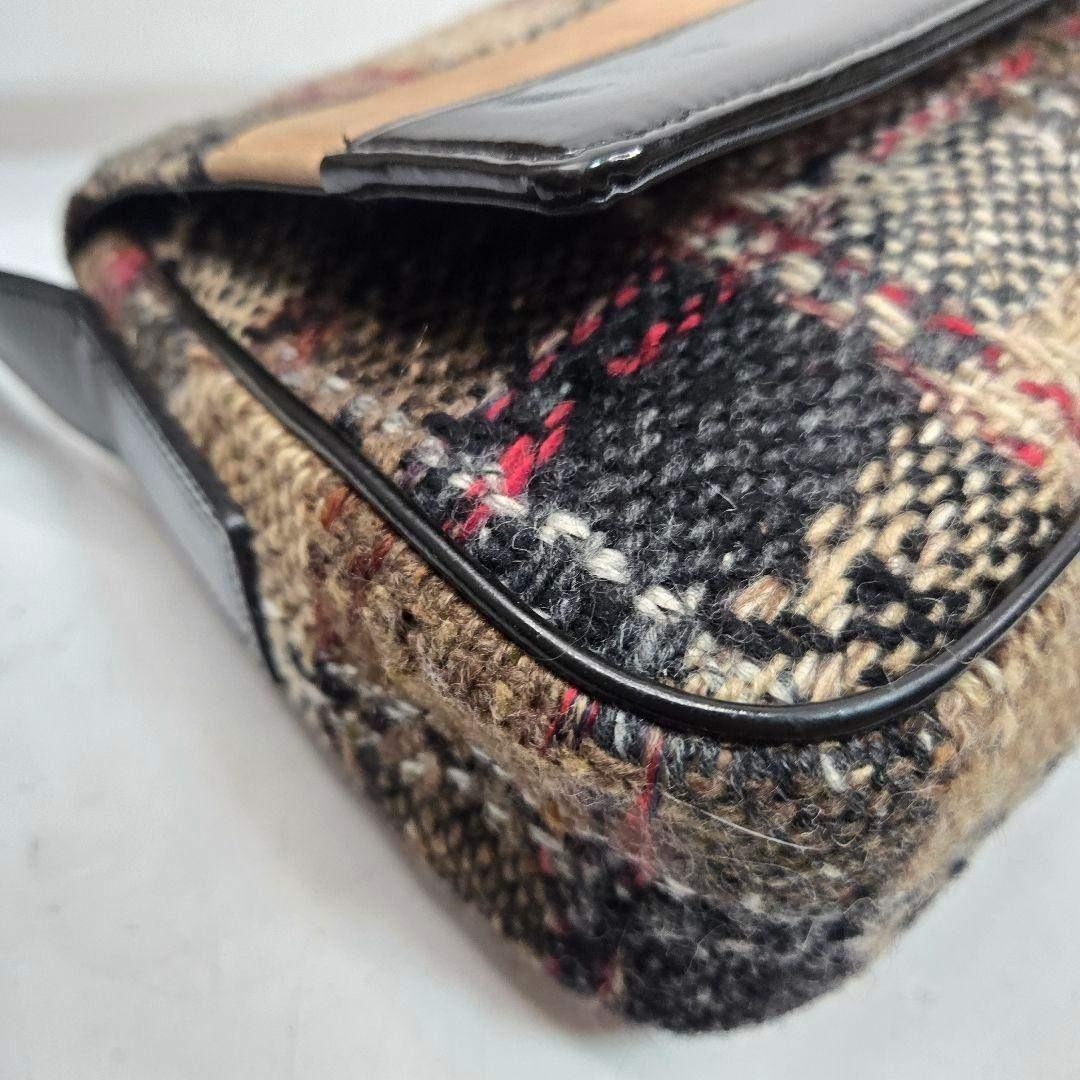 激レア美品 BURBERRY ツイード ノバチェック ショルダーバッグ