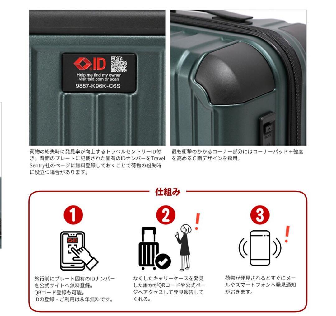 BERMAS スーツケース 54L 軽量 Mサイズ