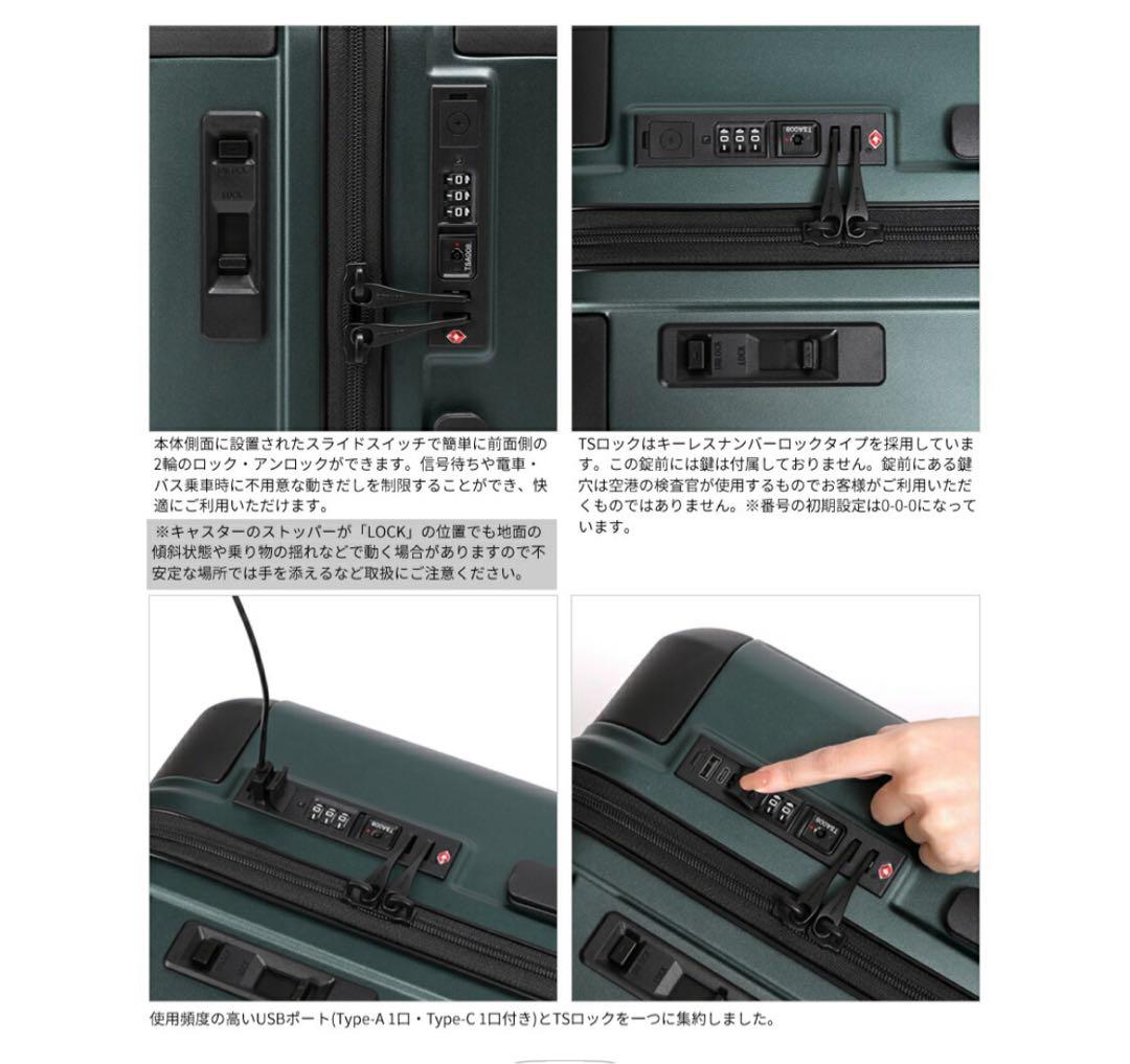 BERMAS スーツケース 54L 軽量 Mサイズ