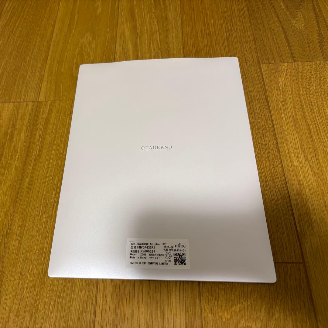 【値下げしました】QUADERNO A4（Gen.3）クアデルノ／純正カバー付