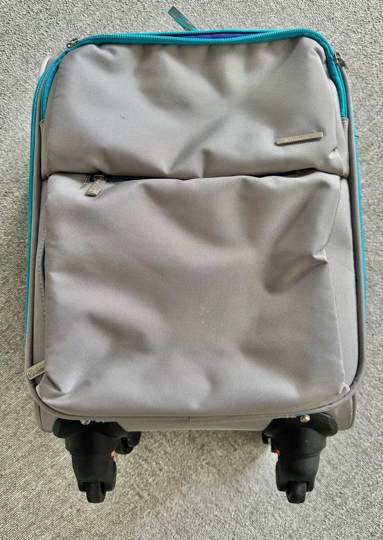 グレー キャリーカート 収納ポケット付き