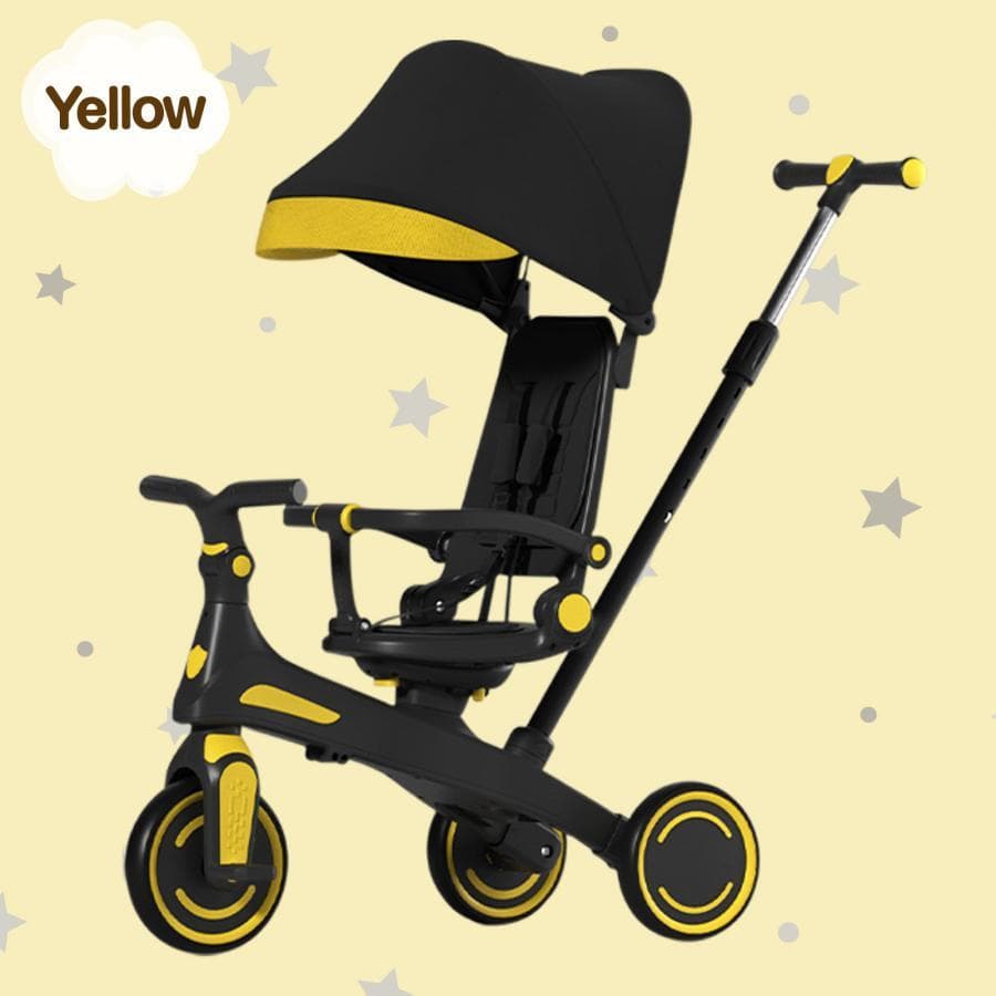 三輪車 手押し棒付き 子供用三輪車 ３色 キッズバイク キックバイク 日除け