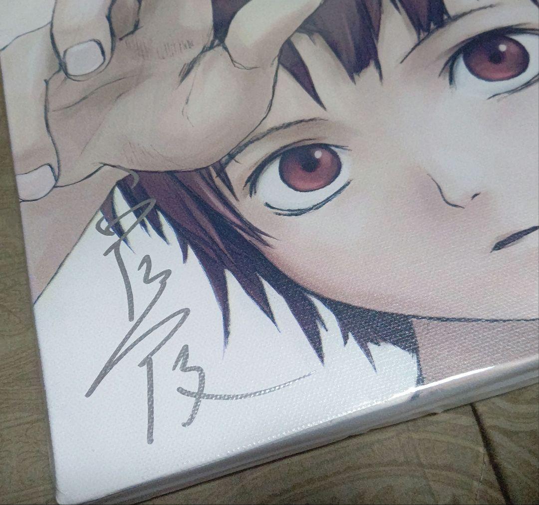 serial experiments lain 直筆サイン入り キャンバスアート