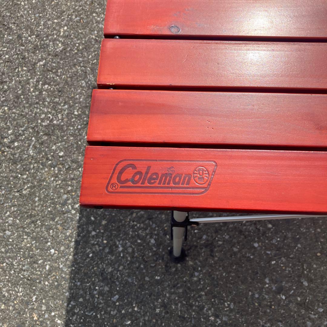 値下げ！！コールマン ロールテーブル ウッドテーブル