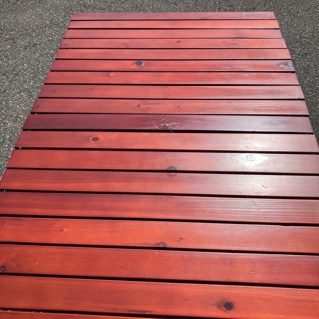 値下げ！！コールマン ロールテーブル ウッドテーブル