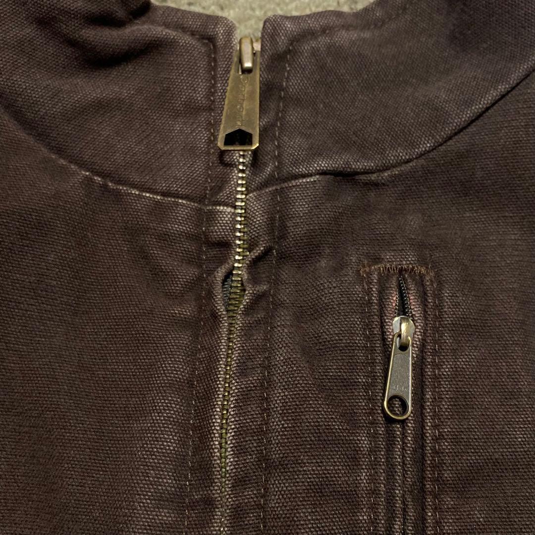 Carhartt ダックベスト 裏ボア メキシコ製 M ブラウン