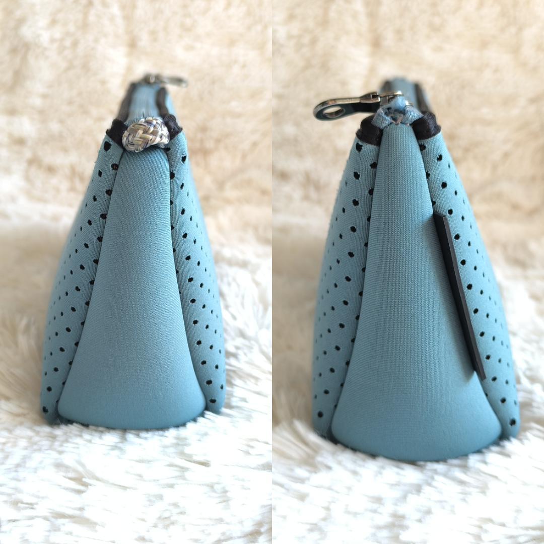 STATE OF ESCAPE ハンドバッグ 2WAY ポーチ付き ブルー