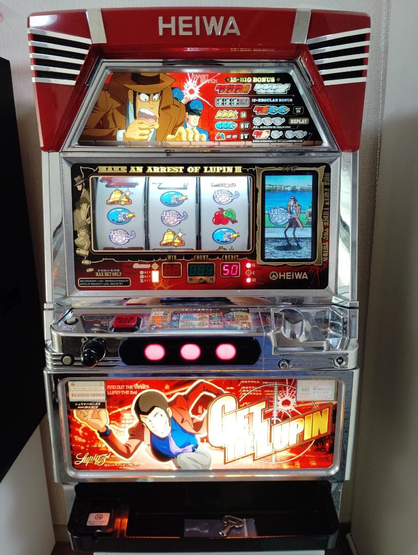 パチスロ　実機　主役は銭形　4号機