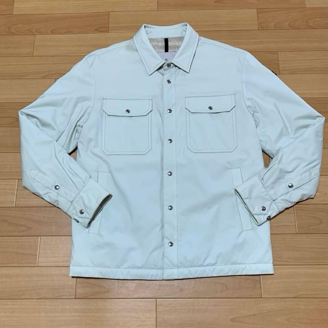 希少　モンクレール　DELLY ライトベージュ　牛革　ダウンジャケット5D121