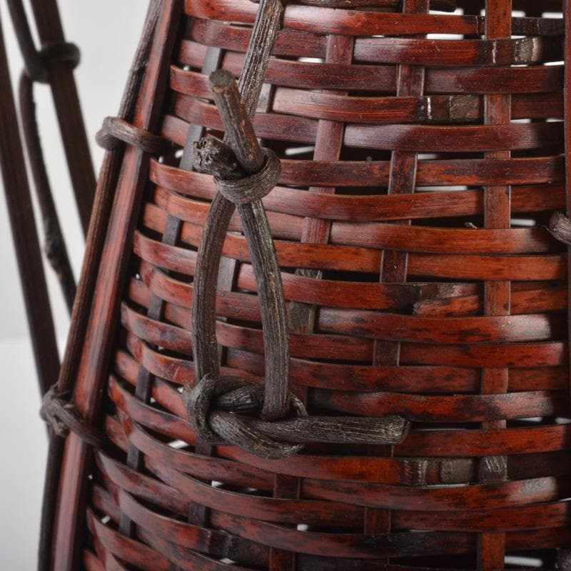 茶道具　竹玄作　花篭　竹篭　花入　N　6391