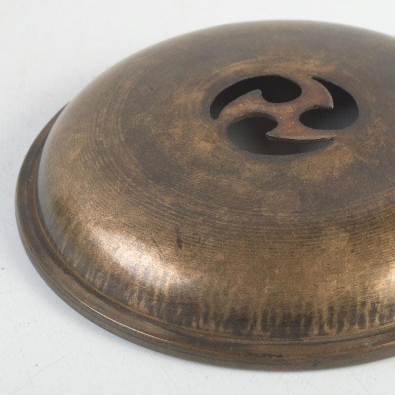 煎茶道具　黄銅　茶こぼし　建水　V　9637