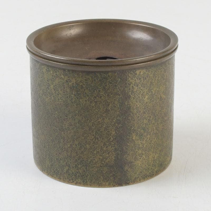 煎茶道具　黄銅　茶こぼし　建水　V　9637