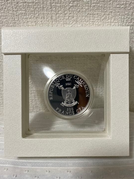 2021年　カメルーン　LUCKY HOURS　時計　幸運　　銀貨