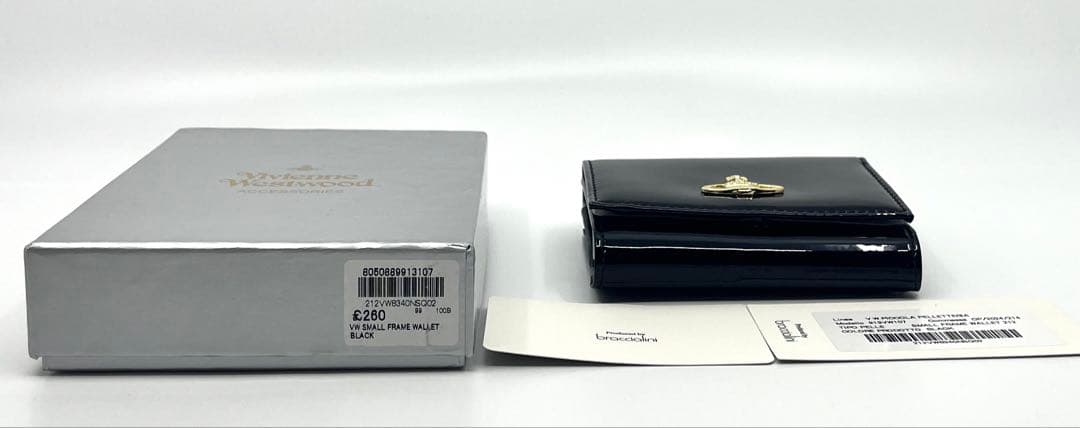 【新品・未使用】Vivienne Westwood 三つ折り財布 ブラック