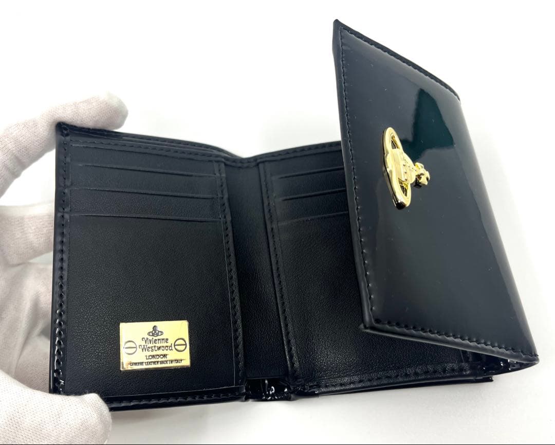 【新品・未使用】Vivienne Westwood 三つ折り財布 ブラック