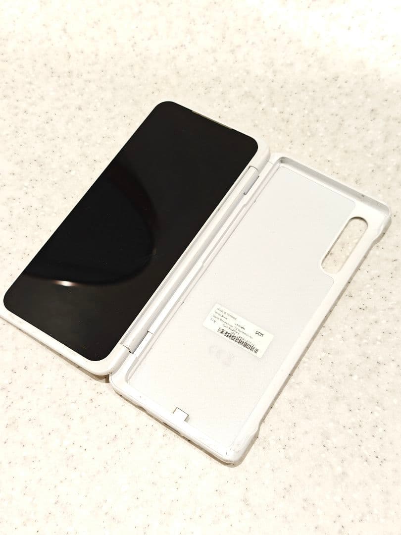 【動作確認済】LG Velvet デュアルスクリーンケース ホワイト
