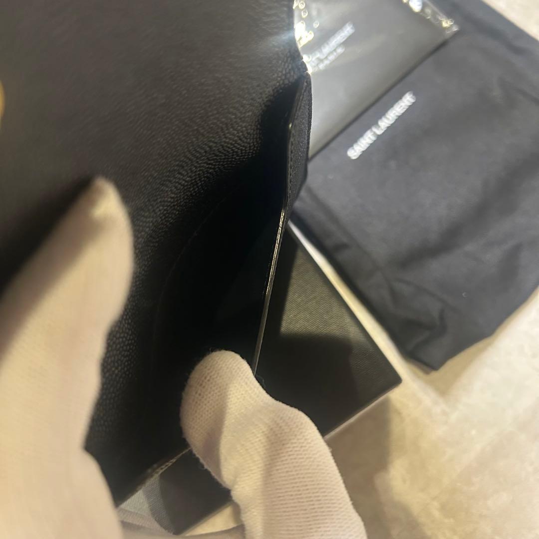 新品同様✨SAINT LAURENT ブラック 二つ折り財布