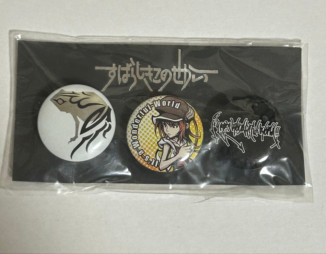 すばらしきこのせかい 缶バッジ　希少