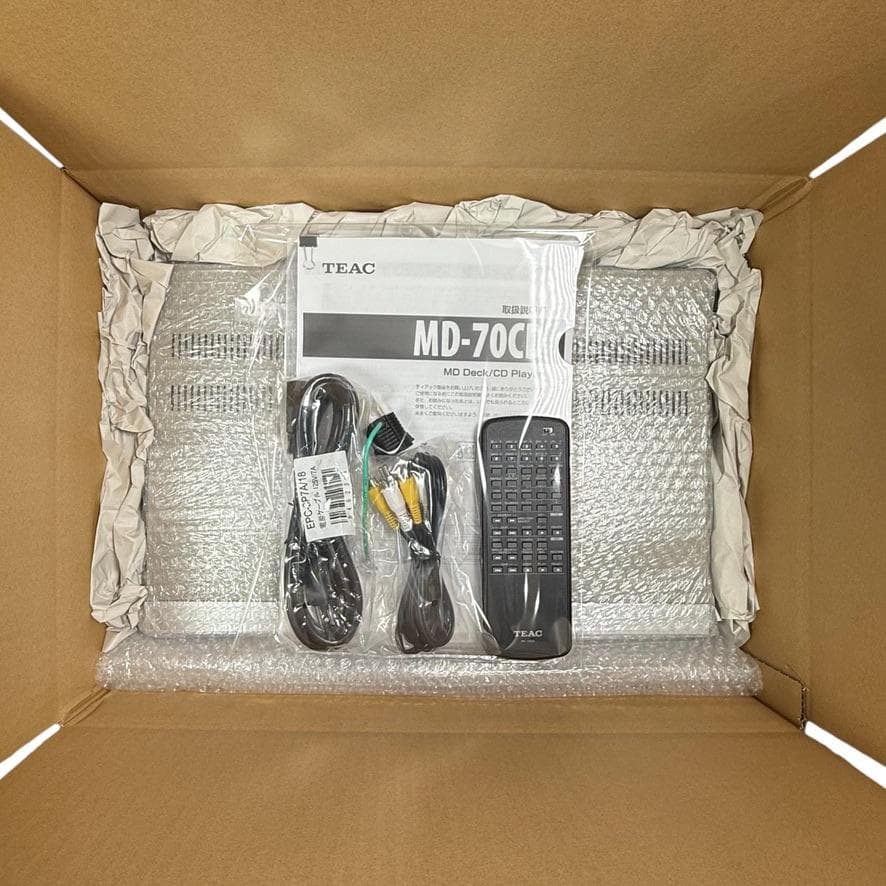 ◆CD録音履歴20時間◆TEAC CDプレーヤー/MDレコーダーMD-70CD