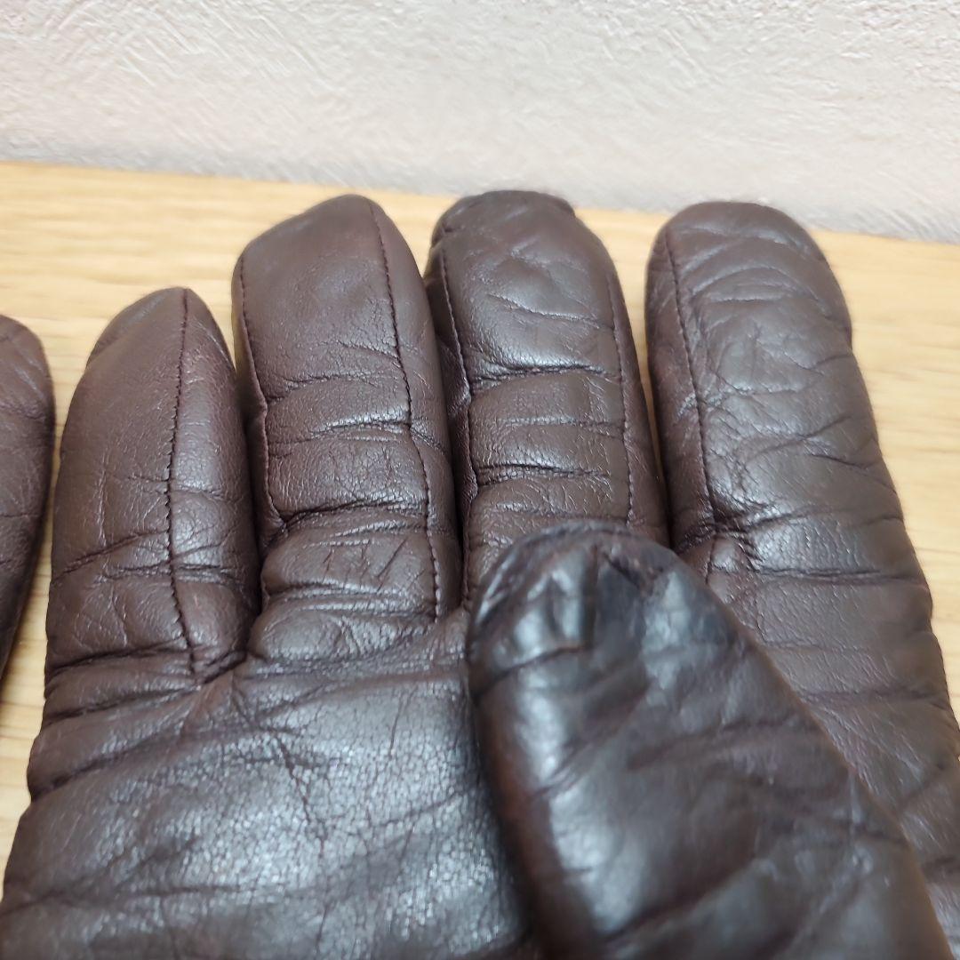 希少 ラルフローレン 手袋 レザー 本革 キルティング レーシング グローブ