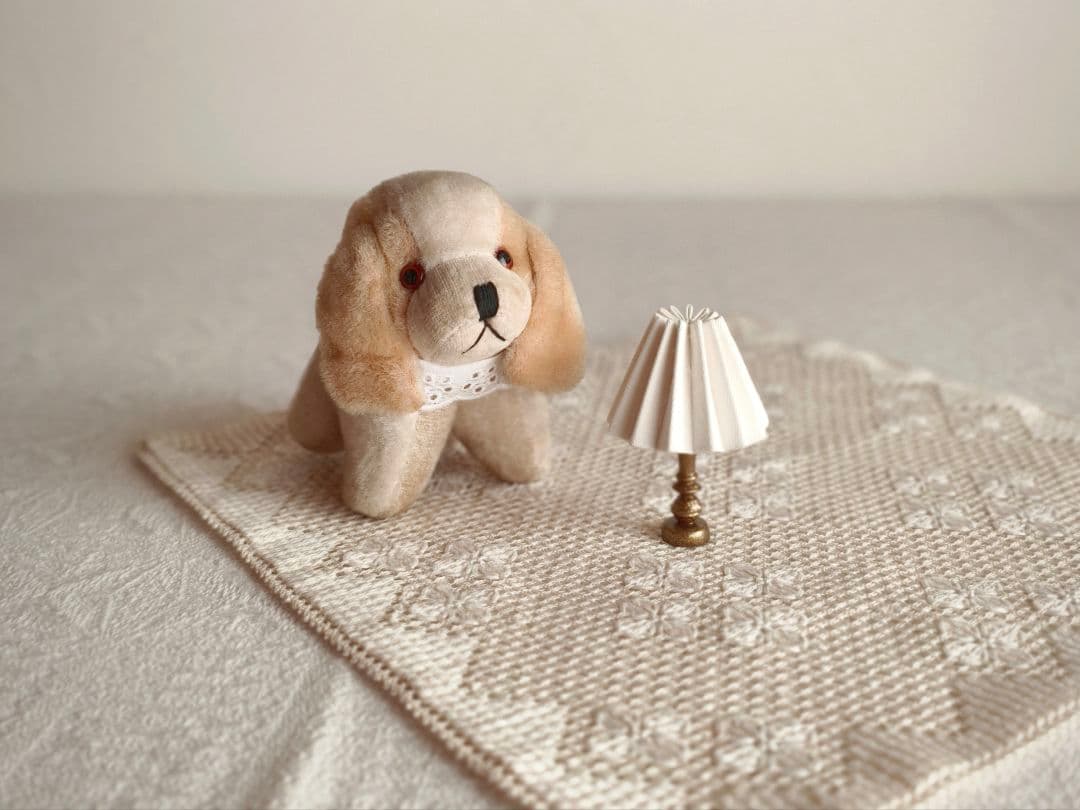 * vintage dog ❀ * 淡いツートーンの可愛い ワンちゃん