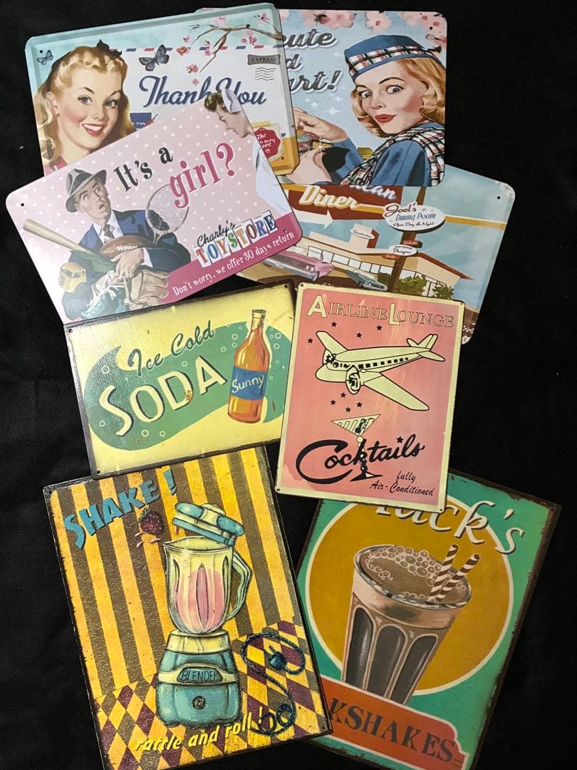 メタルサイン　看板　アメリカンダイナー アメリカン雑貨　ガレージ