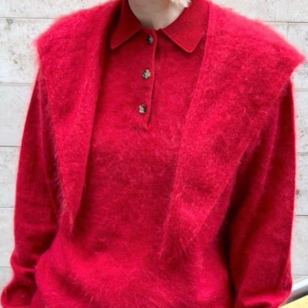 6 ROKU カシミヤ フードストール 美品