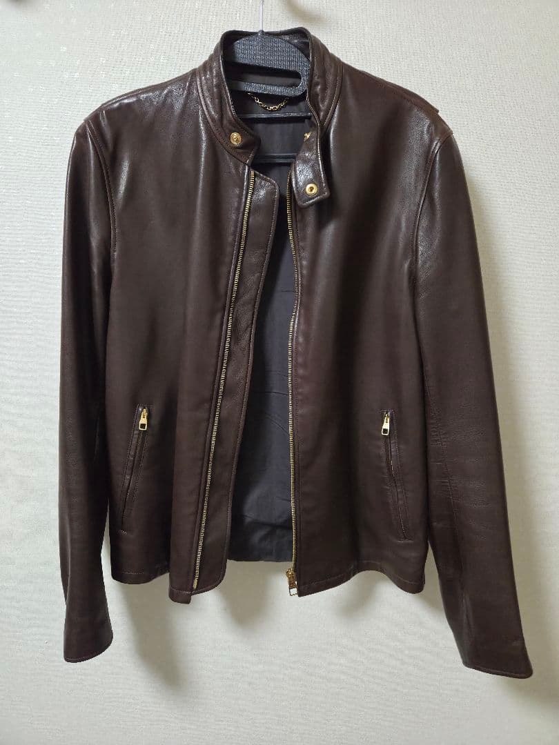 LOUIS VUITTON ライダース レザージャケット ルイヴィトン