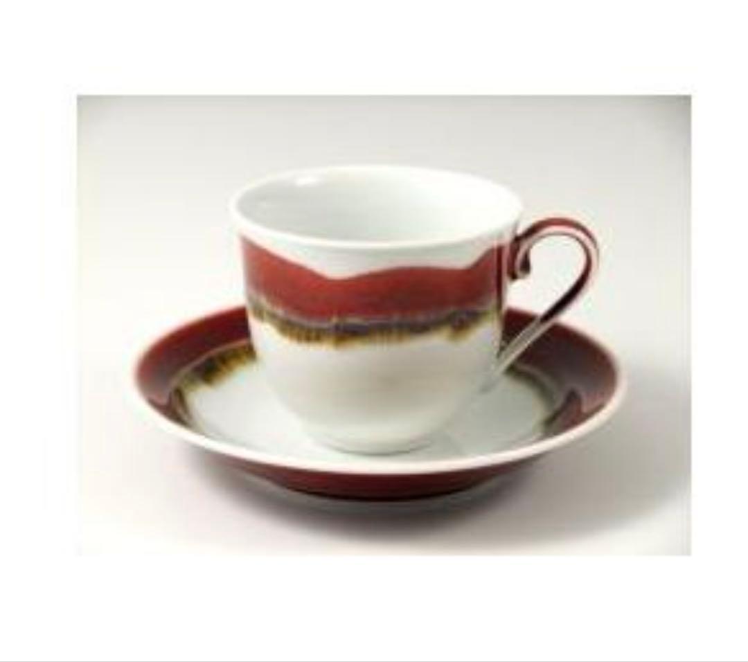 有田焼　真右エ門窯　共箱　 カップ＆ソーサー　真右ェ門窯