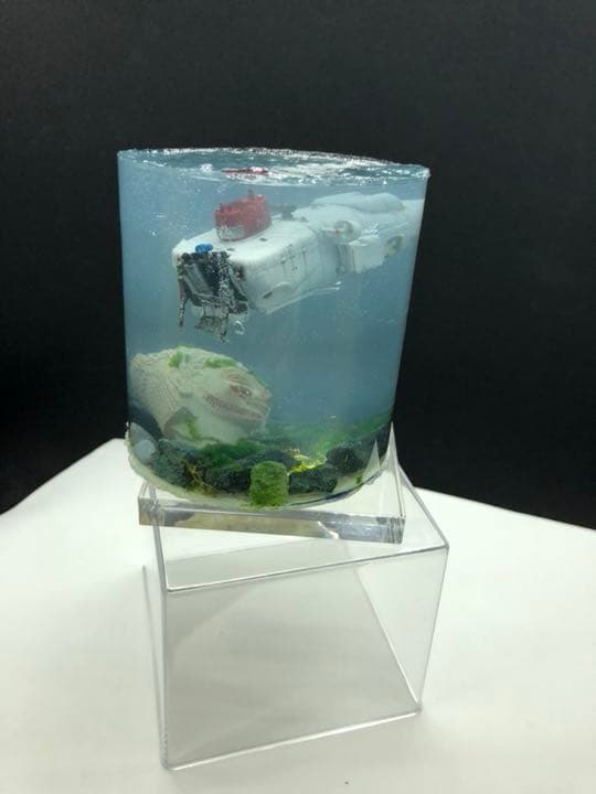 遺跡を見つけた潜水探査船 ジオラマ