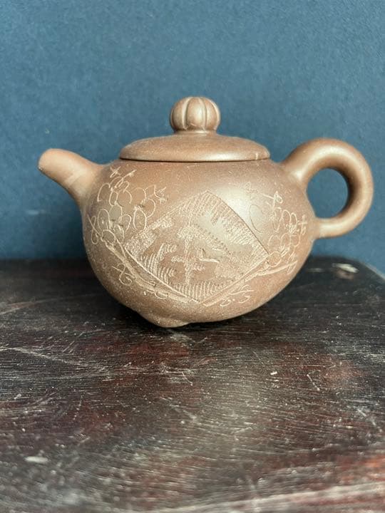 中国紫砂壺　茶道具　在銘　急須