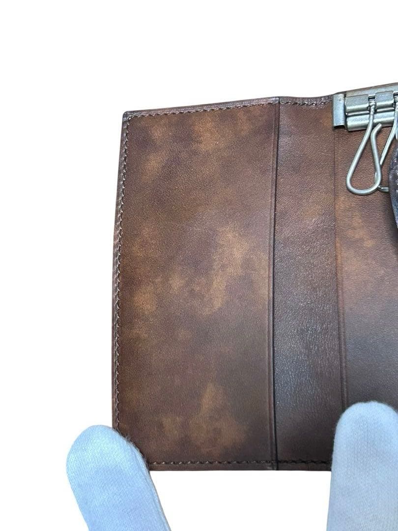 Berluti ベルルッティ　カリグラフィー　キーケース　キーホルダー　ブラウン