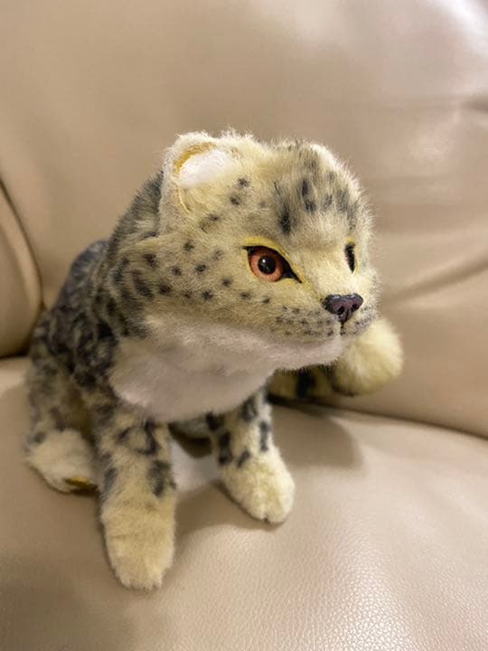 ヒョウ ぬいぐるみ アートドール アーティストドール ハンドメイド テディベア