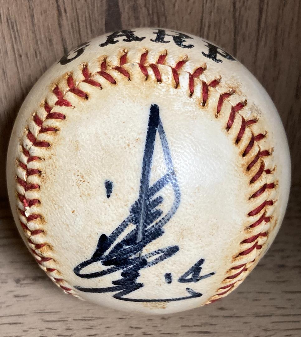 広島カープ 津田恒実 直筆サイン入りボール