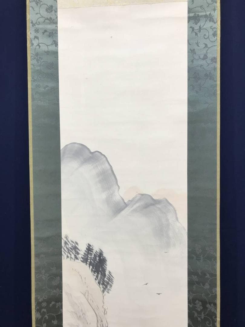 【真作】田中頼璋/秋景山水図/山水図/掛軸/名家伝来/AC-294