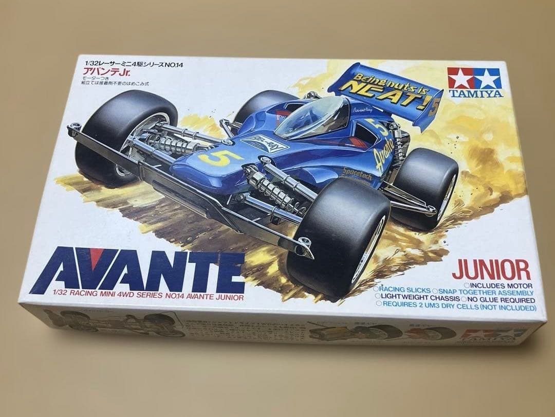 ミニ四駆 小鹿 アバンテJr. 1988年 初期ロット 身組立 当時物