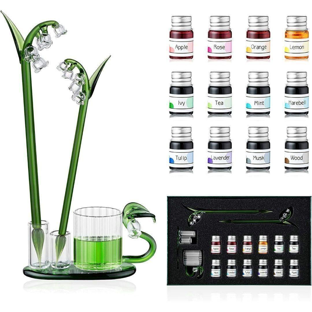 *12.38* ESSSHOPベルランガラスペン レインボーク 可愛いガラスペン