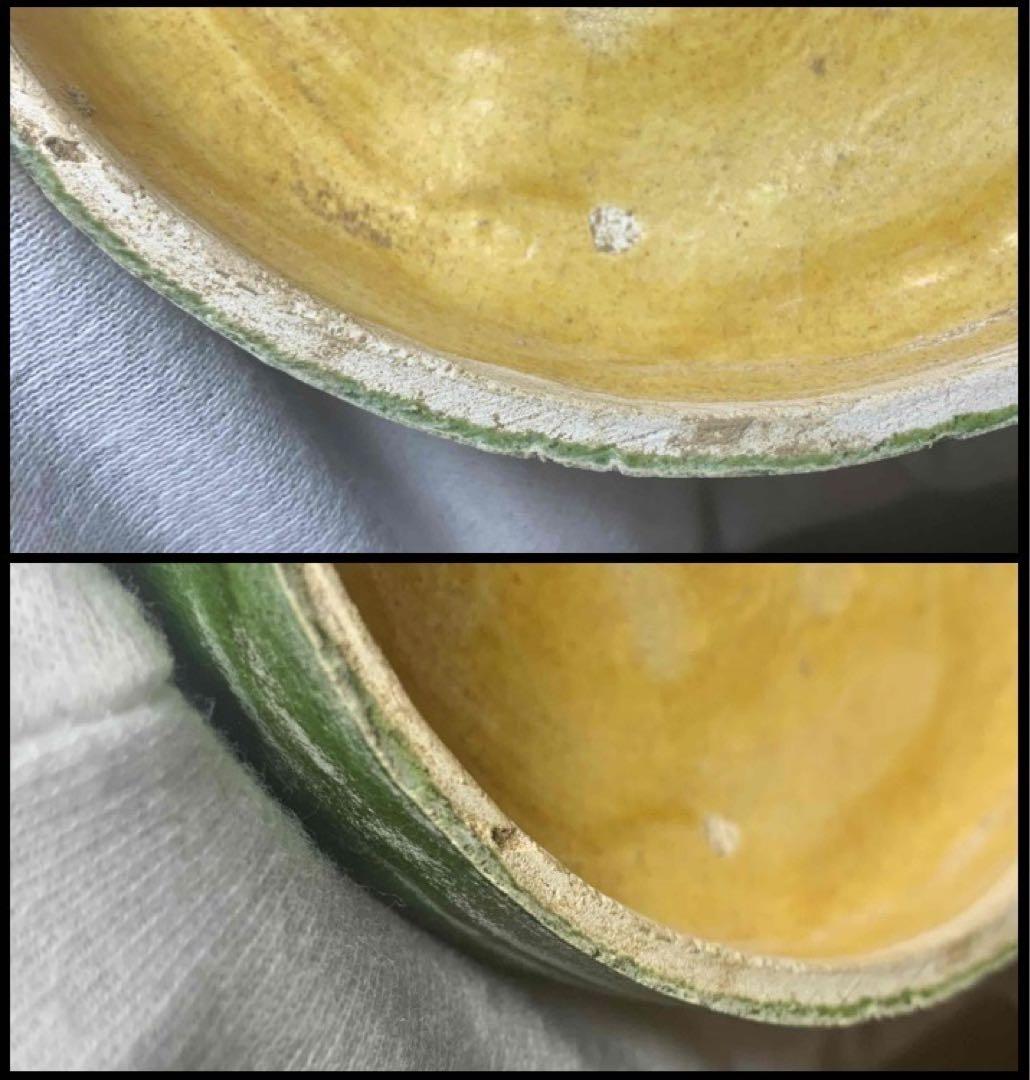 中国 三彩花図印合（香合）　f2220722