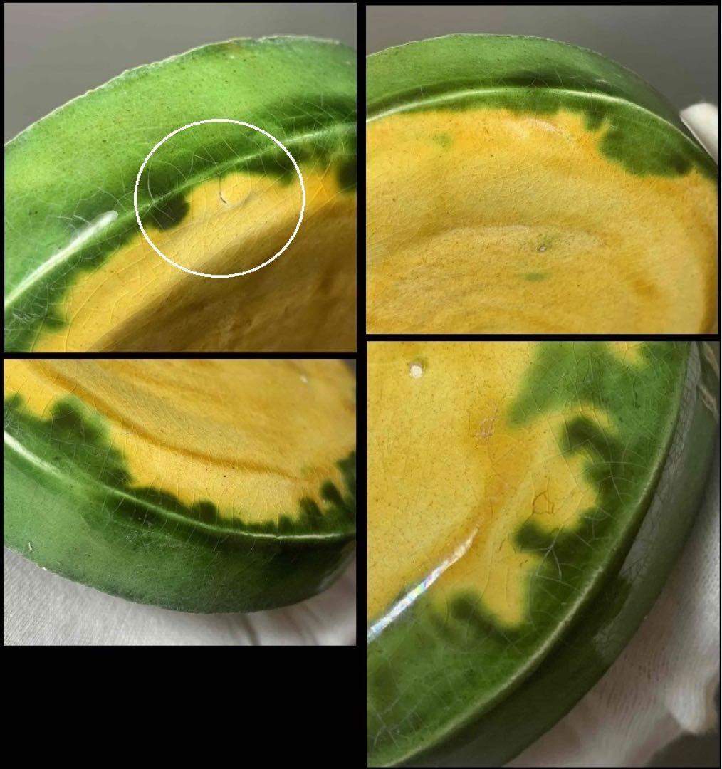 中国 三彩花図印合（香合）　f2220722