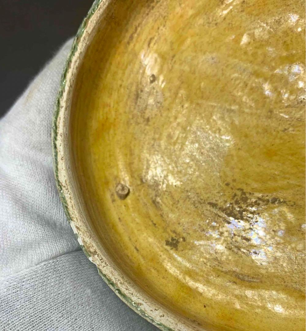 中国 三彩花図印合（香合）　f2220722