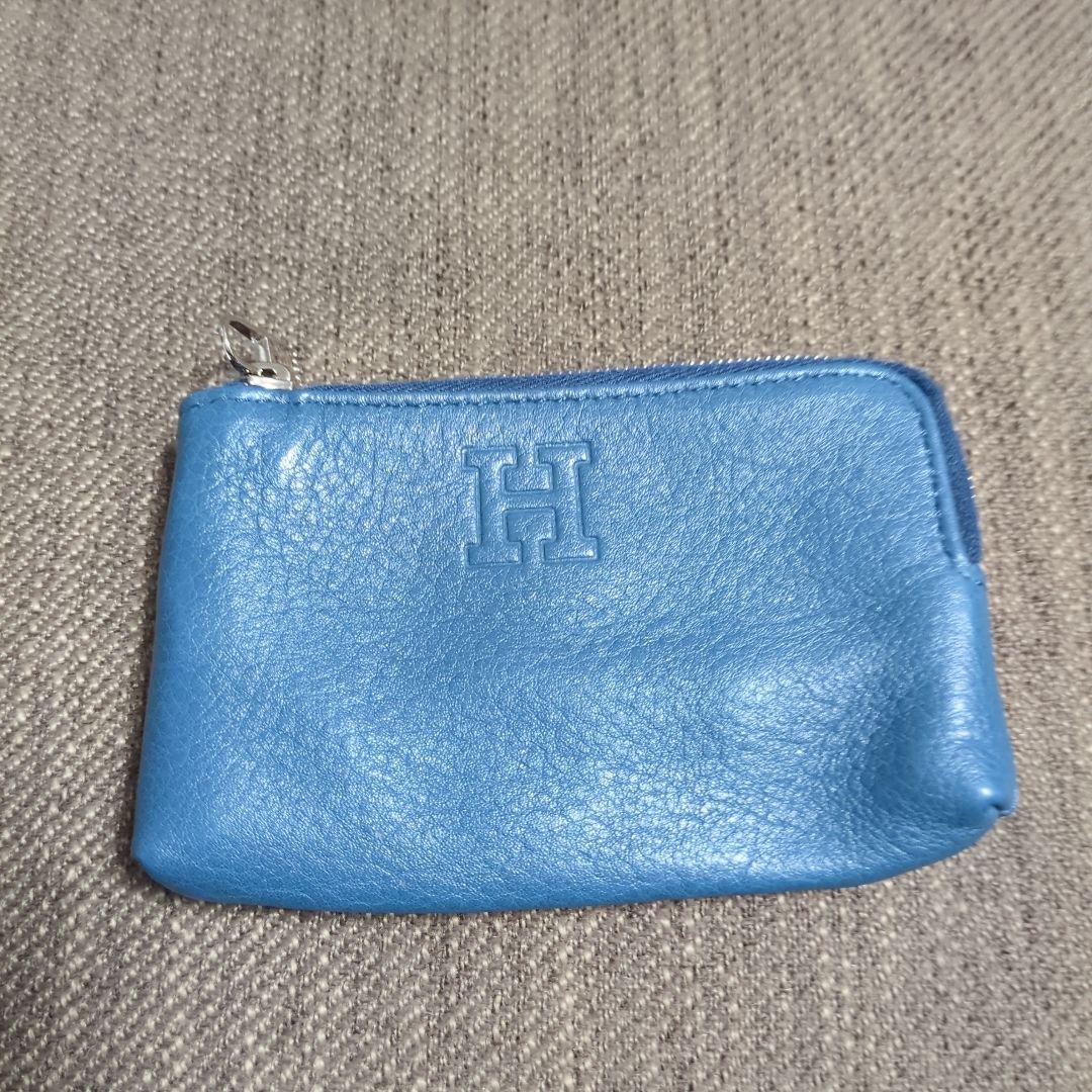 ヒロフ　レザー ケース・キーケース　青