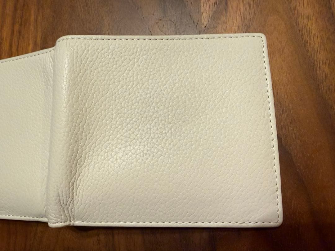 専用　J&M DAVIDSON 二つ折り　ホワイト コンパクト ミニ財布 レザー