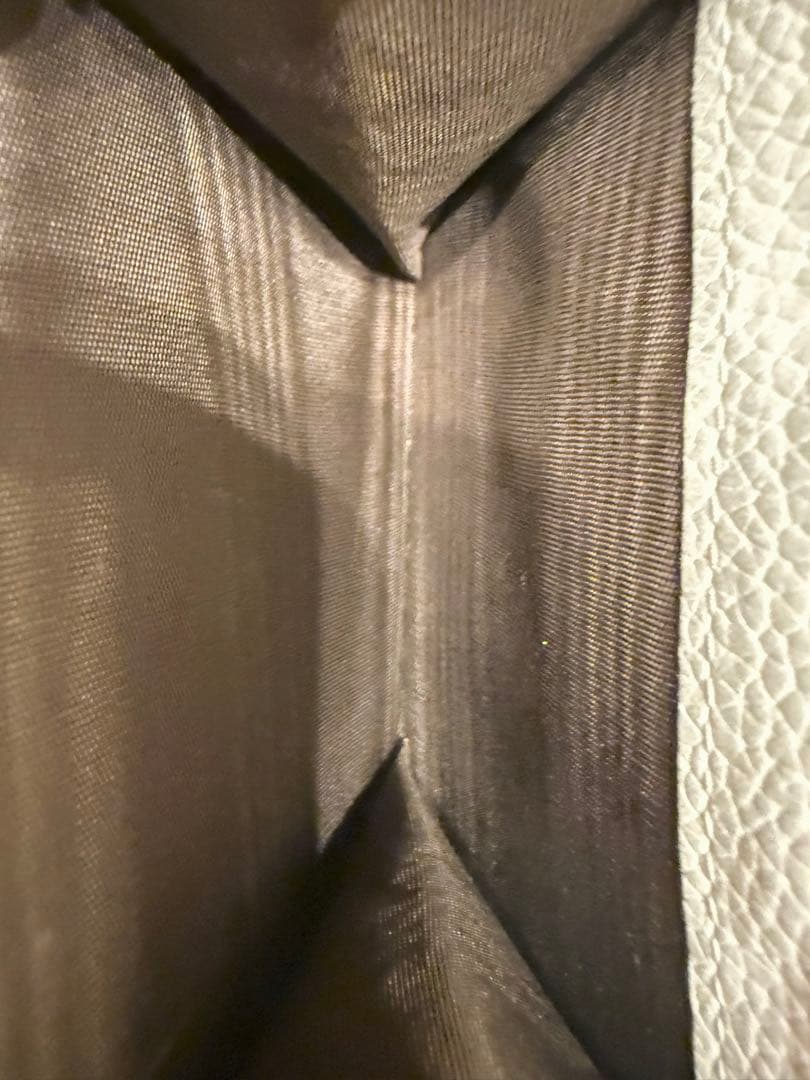 専用　J&M DAVIDSON 二つ折り　ホワイト コンパクト ミニ財布 レザー